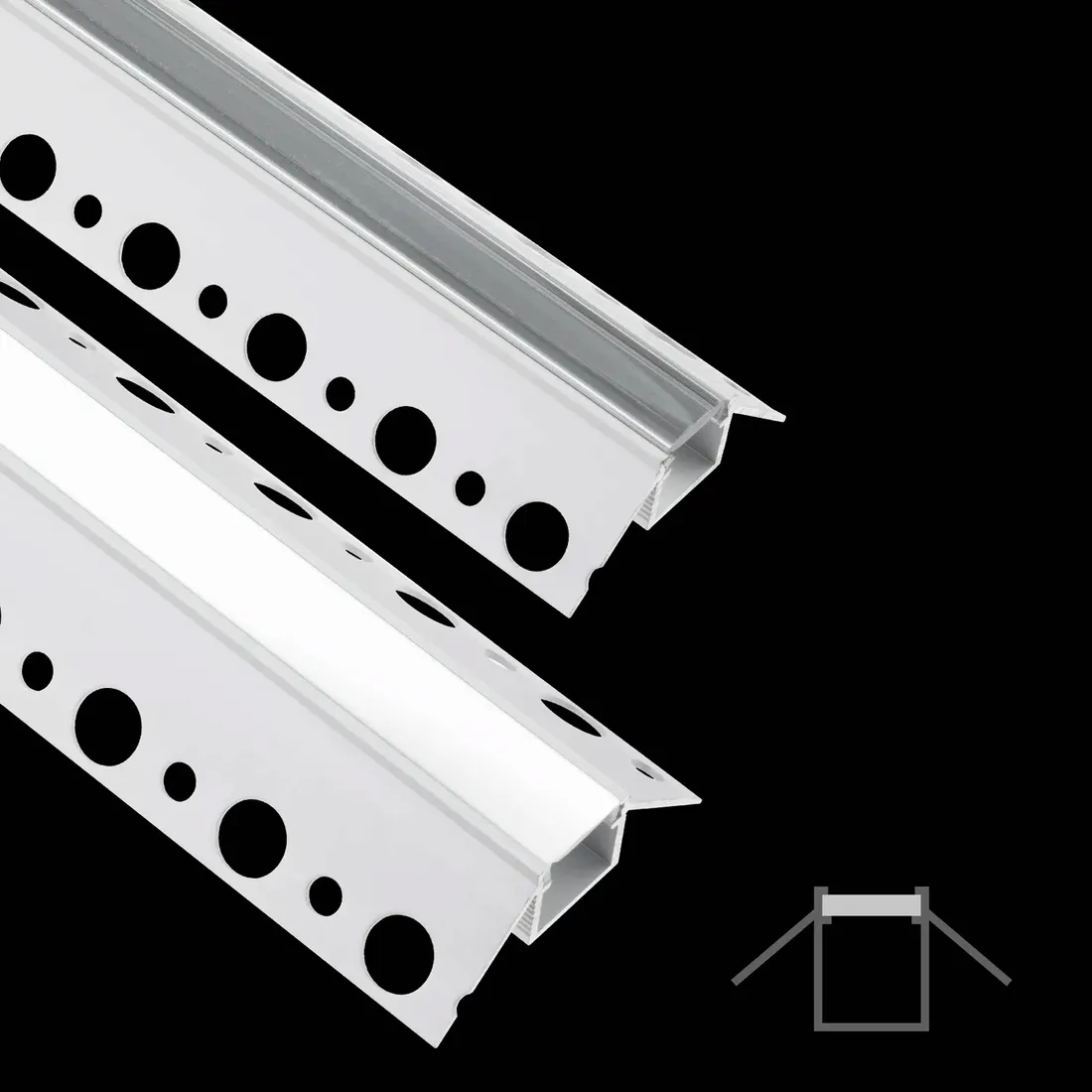 profil-led-wpuszczany-wpust-do-plyt-karton-gips-2m-stan-nowy