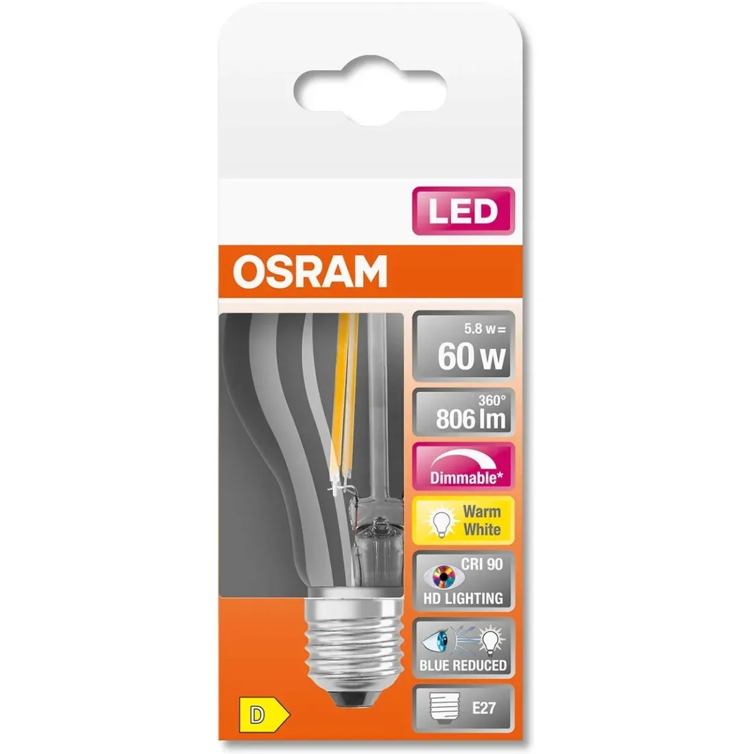 zarowka-led-e27-a60-58w-2700k-sciemnialna-osram-stan-nowy