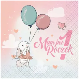 serwetki-mam-juz-roczek-kroliczek-rozowy-godan-33-cm-20-szt