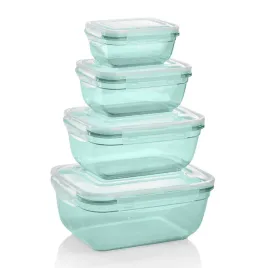 grizzly-zestaw-4-pojemnikow-do-przechowywania-prostokatne-plastikowe-mint