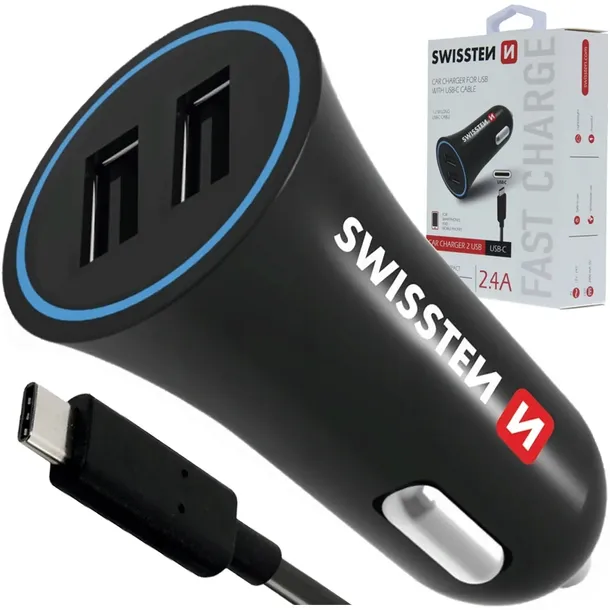 swissten-ladowarka-samochodowa-24a-2x-usb-usb-c-przewod-w-zestawie-tak