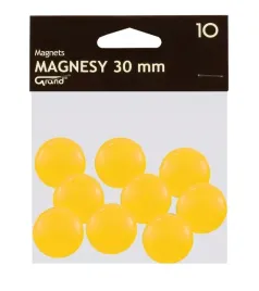 magnes-biurowy-do-tablic-30mm-grand-zolty-10szt