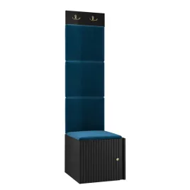 czarna-garderoba-ryfel-slim-xxii-panel-4-szt