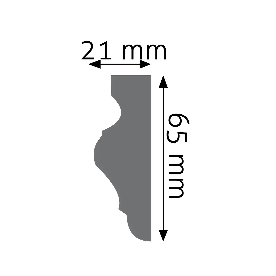 listwa-scienna-gladka-creativa-lng-02-65-cm-stan-nowy