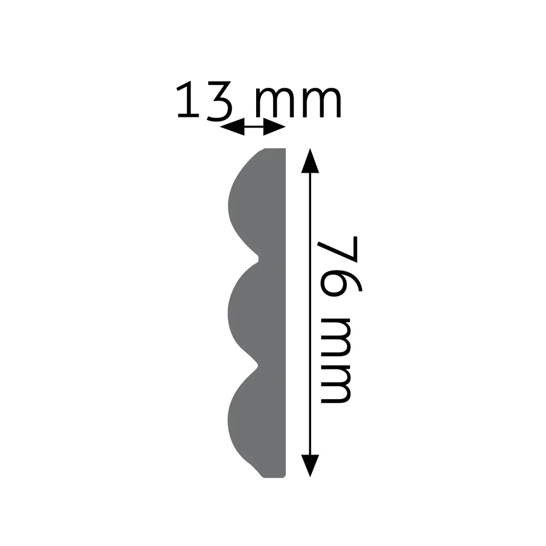 listwa-scienna-gladka-creativa-lng-18-76cm-stan-nowy