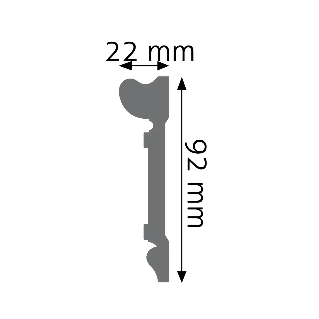 listwa-scienna-gladka-creativa-lpc-21-9cm-stan-nowy