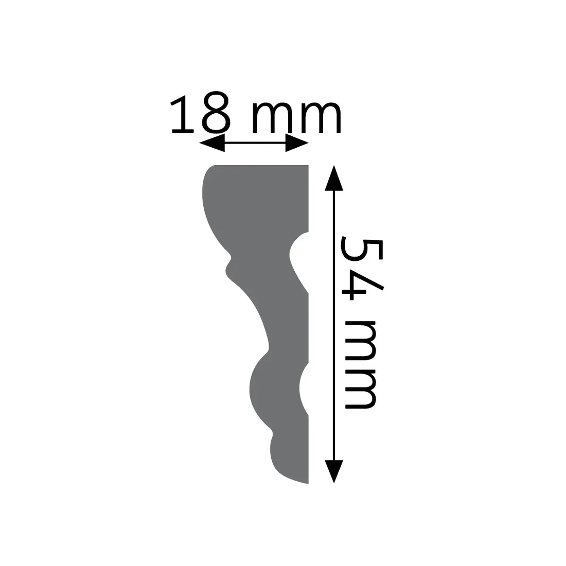 listwa-scienna-gladka-creativa-lng-05-54-cm-stan-nowy
