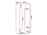 szafa-do-przedpokoju-ryfel-slim-2d-74cm-kolor-mebla-czarny