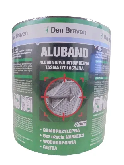 Taśma dekarska ALUBAND kolor SZARY 20cmx10m