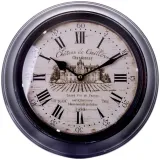zegar-scienny-metalowy-loft-brazowy-30cm