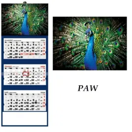 kalendarz-trojdzielny-scienny-premium-2026-zawieszka-natura-zwierzeta-paw