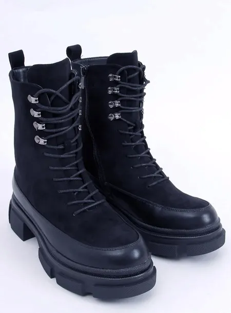 botki-sznurowane-kinney-black-37-stan-nowy