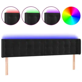 zaglowek-do-lozka-z-led-czarny-163x16x78-88-cm-aksamit