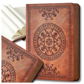 brazowy-notes-planer-notatnik-z-okladka-eko-skora-a6-na-prezent-144-kartek
