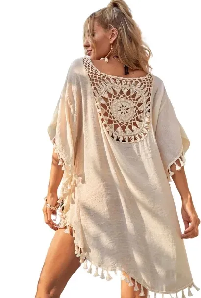 PAREO TUNIKA BOHO LETNIA SUKIENKA NARZUTKA PLAŻOWA