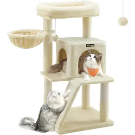 drapak-feandrea-budkalegowiskodrabinka-dla-kota-z-duza-platforma-bezowy