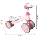rowerek-biegowy-mini-rower-practise-pink-ecotoys-stan-nowy