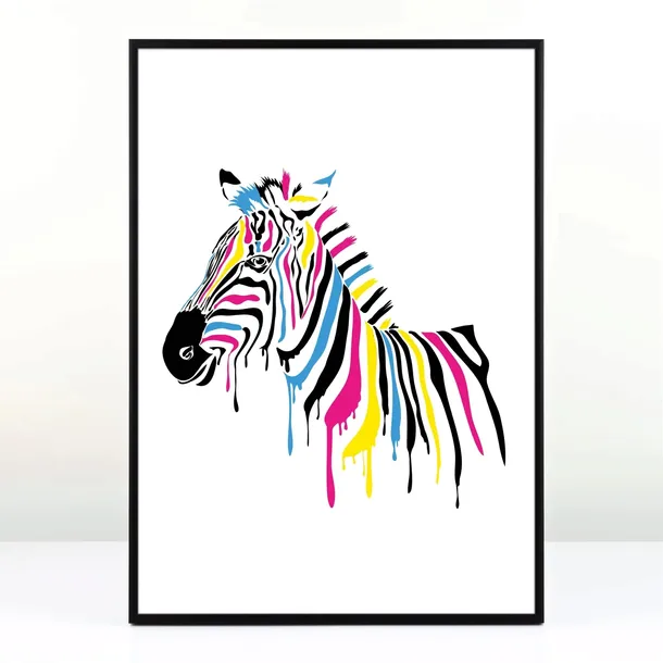 plakat-kolorowa-zebra