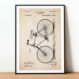 plakat-z-patentem-bicykl