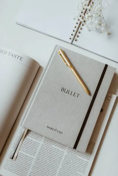 notes-w-kropki-silver-linen-stan-nowy
