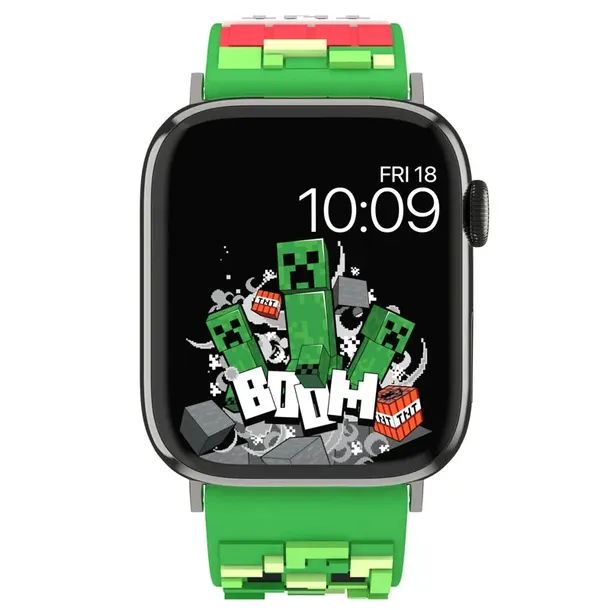 minecraft-pasek-do-apple-watch-creeper-3d-stan-nowy-waga-z-opakowaniem-0-3-kg