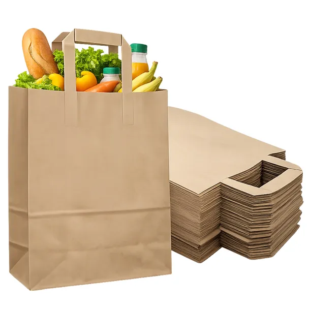 TORBY PAPIEROWE EKO 260x165x300 Torba Kraft 26x16x30 50szt.
