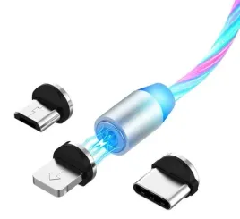 kolorowy-swiecacy-led-kabel-magnetyczny-3w1-lightning-micro-usb-usb-c