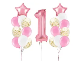 zestaw-balonow-na-roczek-dla-dziewczynki-rozowy-19-szt