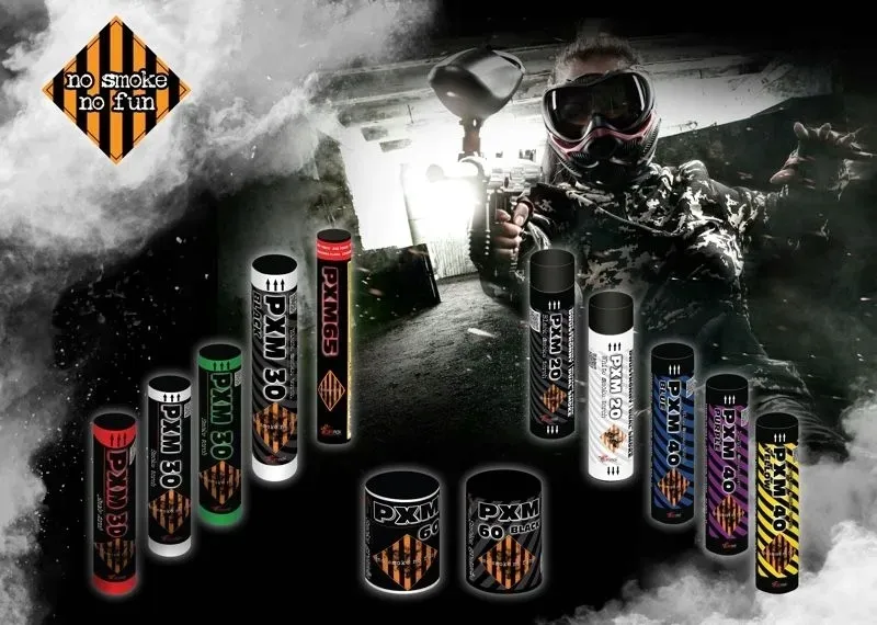 swieca-dymna-pxm30-niebieska-stan-nowy