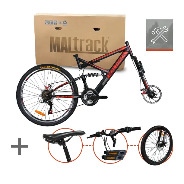rower-gorski-mtb-maltrack-target-red-silver-26-stan-nowy-rozmiar-ramy-17-cali