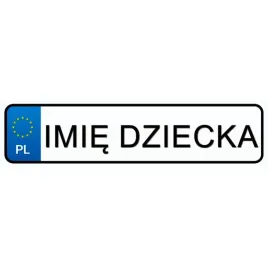 tablice-rejestracyjne-naklejka-imie-twojego-dziecka