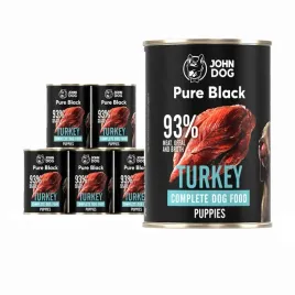 mokra-karma-o-smaku-indyka-john-dog-pure-black-6-x-800-g-szczeniaki