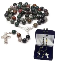 rozaniec-srebrny-z-agatem-indyjskim-sg