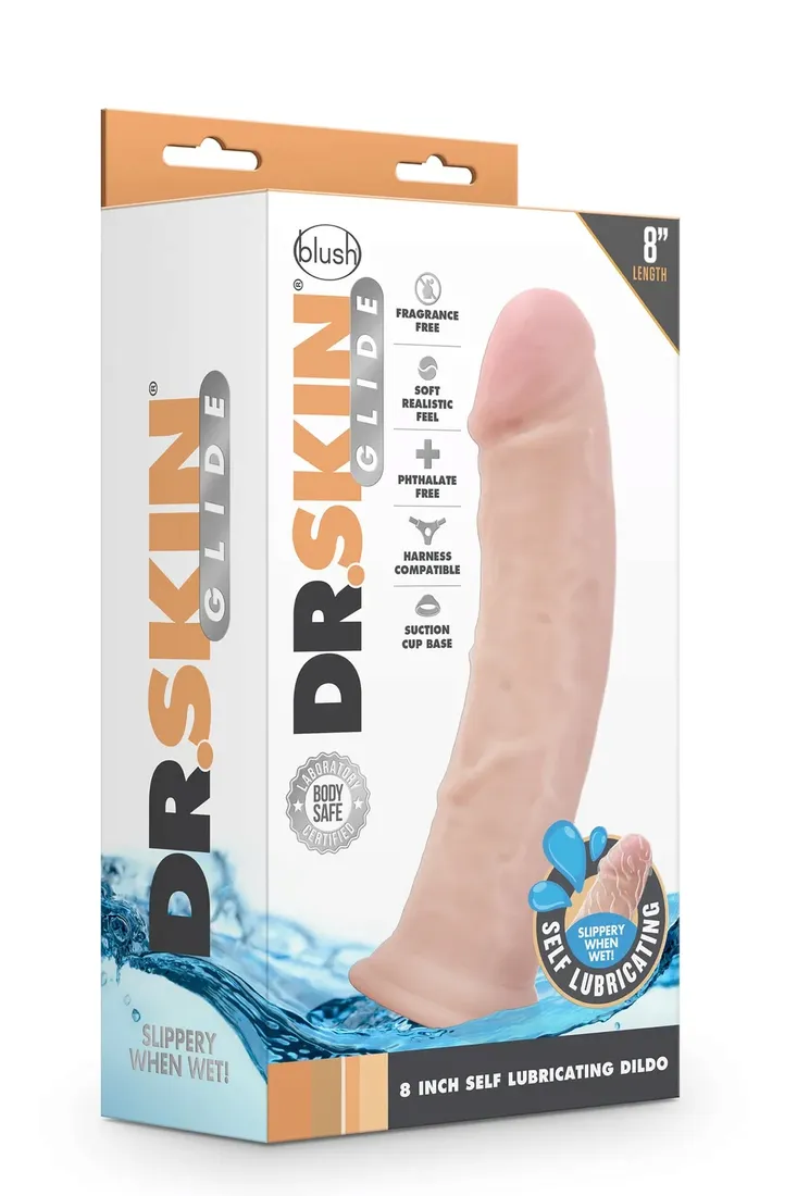 dr-skin-8inch-self-lubricating-dildo