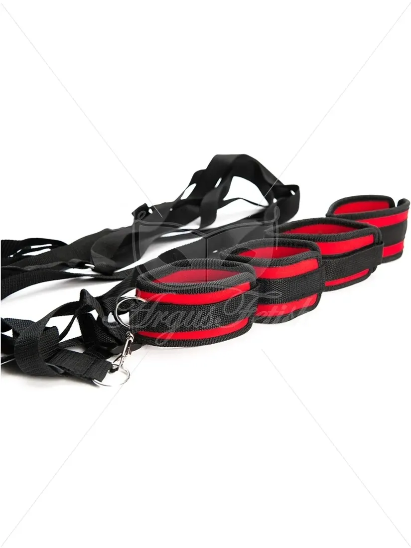 red-wrist-and-ankle-bed-restrain