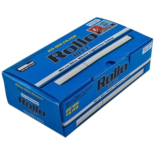 Gilzy Rollo Micro Slim Blue 200 szt 5,5 mm Najcieńsze