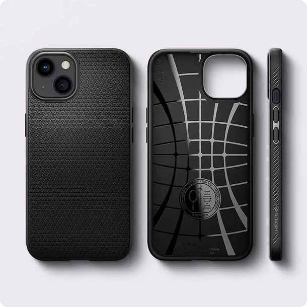 spigen-liquid-air-etui-do-iphone-13-czarny-waga-z-opakowaniem-0-3-kg-stan-nowy