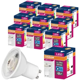 10x-zarowka-led-gu10-69w-50w-575lm-6500k-osram