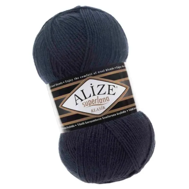 Włóczka Alize Superlana Klasik - 58 Granatowy