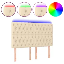 zaglowek-do-lozka-z-led-kremowy-160x7x118-128-cm-tkanina