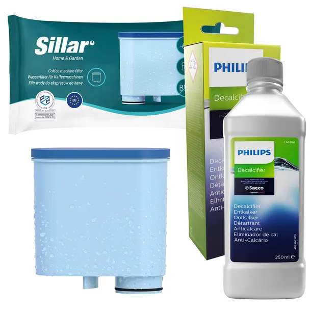 Odkamieniacz do ekspresu Philips CA6700 + filtr do ekspresu Philips Saeco