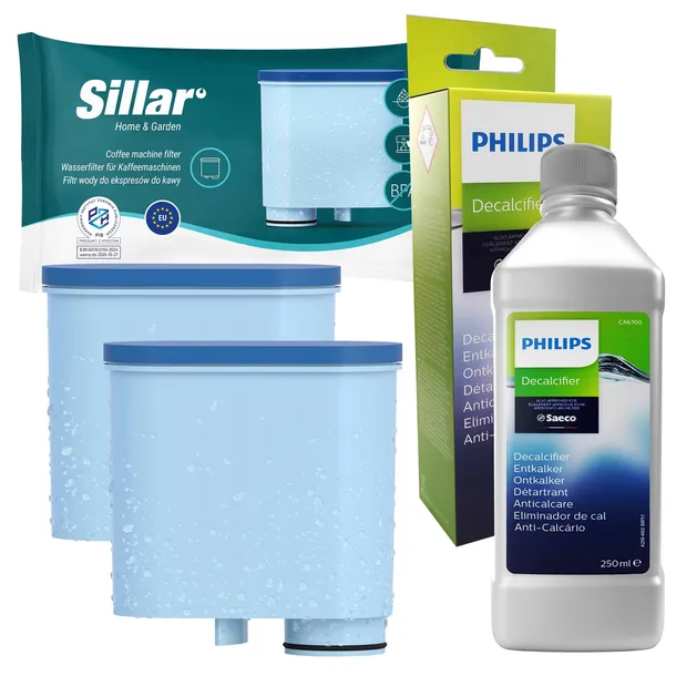 Filtr do ekspresu Philips zamiennik 2x + odkamieniacz do ekspresu Philips
