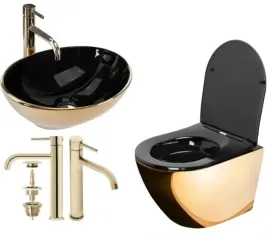 misa-wc-czarna-zlota-carlo-rea-umywalka-sofia-bateria-lungo-korek