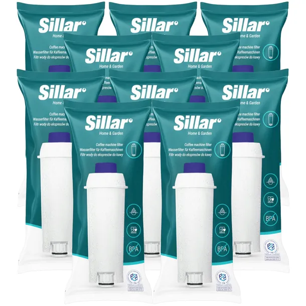 Filtr do wody do ekspresu Delonghi Dinamica Plus zamiennik wkład Sillar 10x