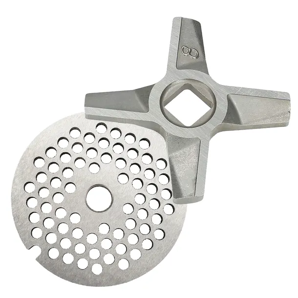 Zestaw nr 8 nożyk dwustronny sitko 4mm do maszynki Zelmer do mielenia