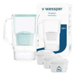 dzbanek-filtrujacy-plastikowy-wessper-d1-solid-28l-szary-4x-filtr