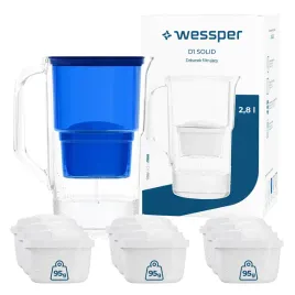 dzbanek-plastikowy-filtrujacy-wessper-d1-solid-28l-10x-filtr-wklad-wody