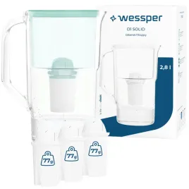 dzbanek-filtrujacy-wessper-d1-solid-28l-mietowy-4x-filtr-do-wody