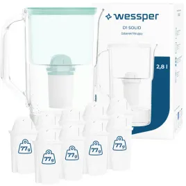 plastikowy-dzbanek-filtrujacy-wessper-d1-solid-28l-mietowy-10x-filtr