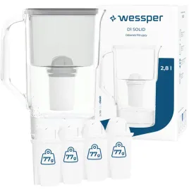 dzbanek-filtrujacy-wessper-d1-solid-28l-filtr-wessper-aquaclassic-5szt